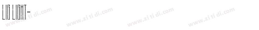 LIG Light字体转换